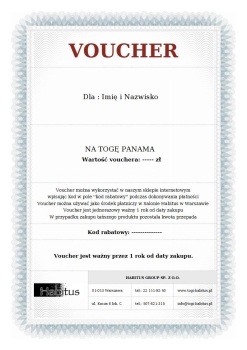 VOUCHER NA TOGĘ PANAMA