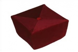 Biret profesorski bordowy aksamit